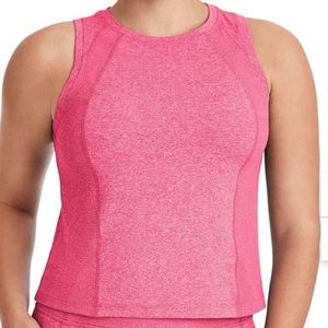 NWT Members Mark Pink Soft Ribbed Workout Tank Top